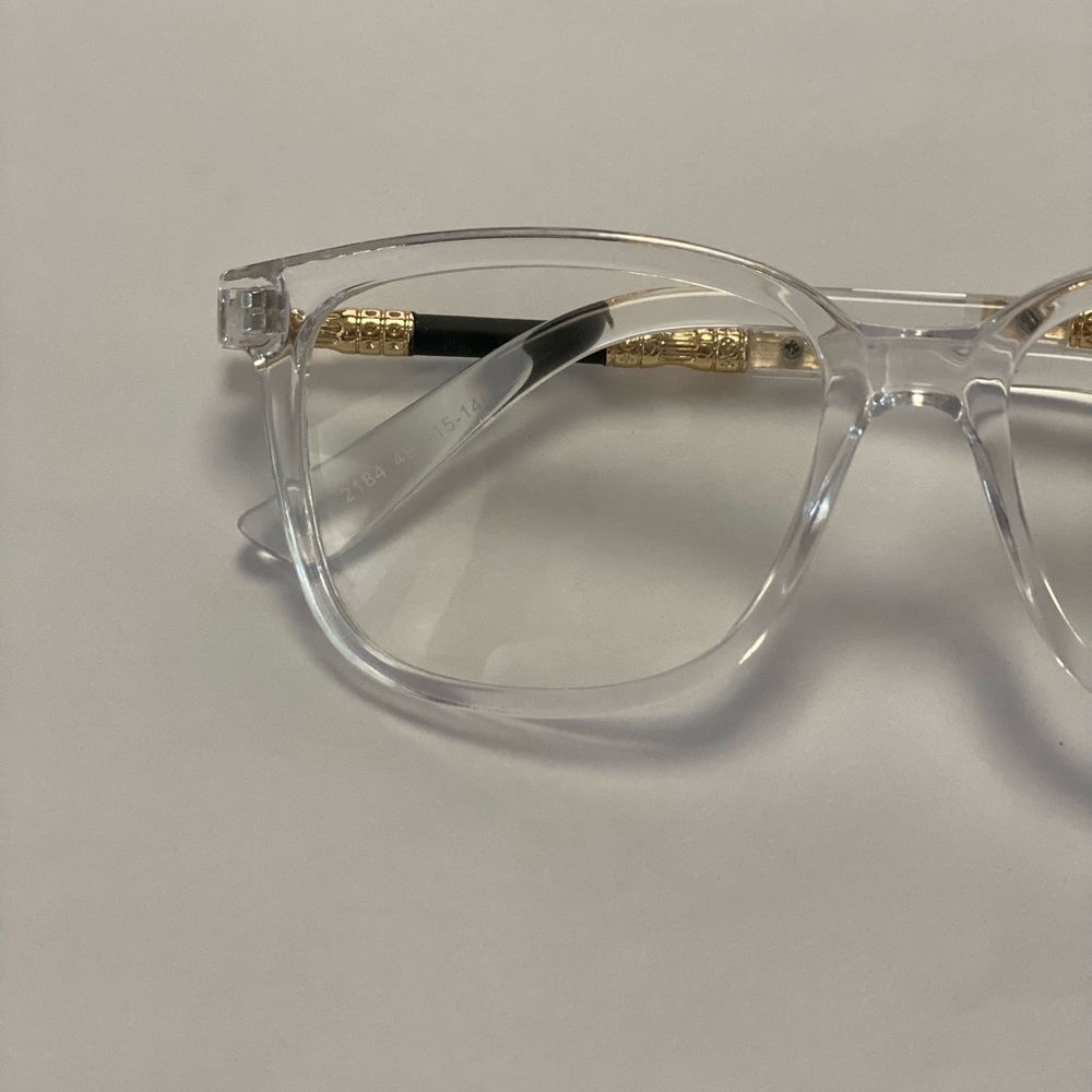 2184 Clear 49/15/140 Eyeglass Frame & Louis Vuitton Pouch - Picture 3 of 7
